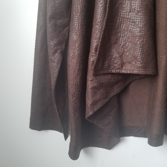 Rock 47 wrangler women's brown open front cardigan - Picture 5 of 8